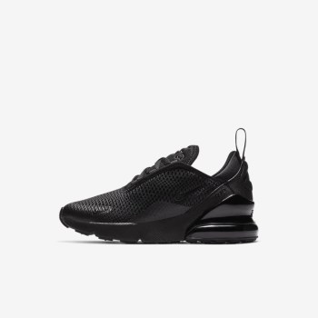 Nike Air Max 270 - Fiatalabb Gyerek Utcai Cipő - Fekete/Fekete/Fekete